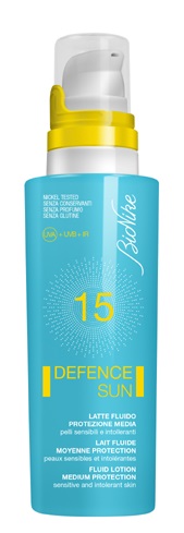 DEFENCE SUN 15 LATTE FLUIDO PROTEZIONE MEDIA 125 ML - Newepa Srl