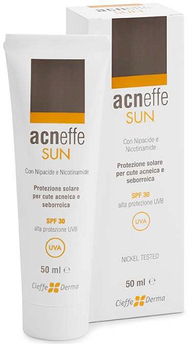 ACNEFFE SUN SPF 30 ALTA PROTEZIONE UVB PER CUTE ACNEICA E SEBORROICA 50 ML - Newepa Srl