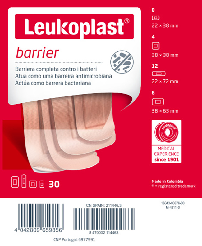 LEUKOPLAST BARRIER 30 PEZZI ASSORTITI - Newepa Srl