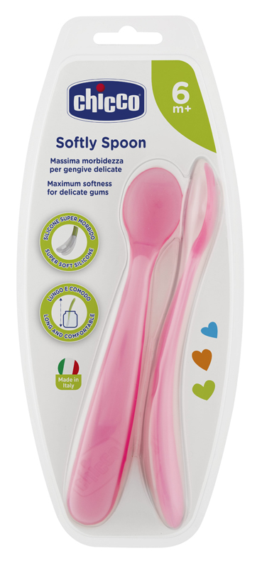 CHICCO CUCCHIAIO SILICONE FEMMINILE BI PACK 6M+ - Newepa Srl