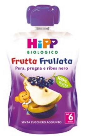 HIPP BIO FRUTTA FRULLATA PERA PRUGNA RIBES 90 G - Newepa Srl