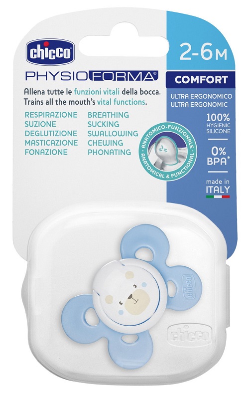 CHICCO SUCCHIETTO COMFORT BOY IN SILICONE 2-6 MESI 1 PEZZO - Newepa Srl