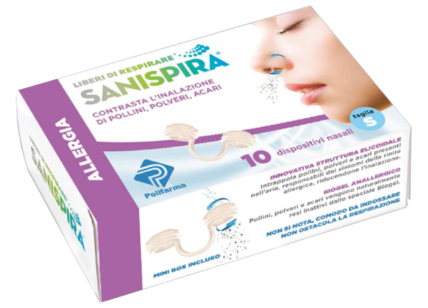 SANISPIRA ALLERGIA DISPOSITIVO NASALE 10 PEZZI TAGLIA L - Newepa Srl