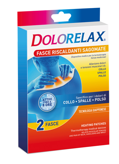 DOLORELAX FASCIA RISCALDANTE SAGOMATA 2 PEZZI - Newepa Srl