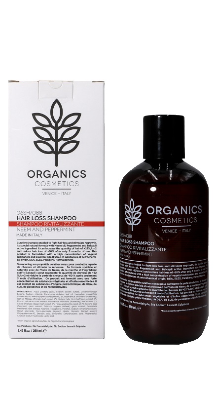 ORGANICS PHARM HAIR LOSS SHAMPOO NEEM OIL AND PEPPERMINT 250 ML - Newepa Srl