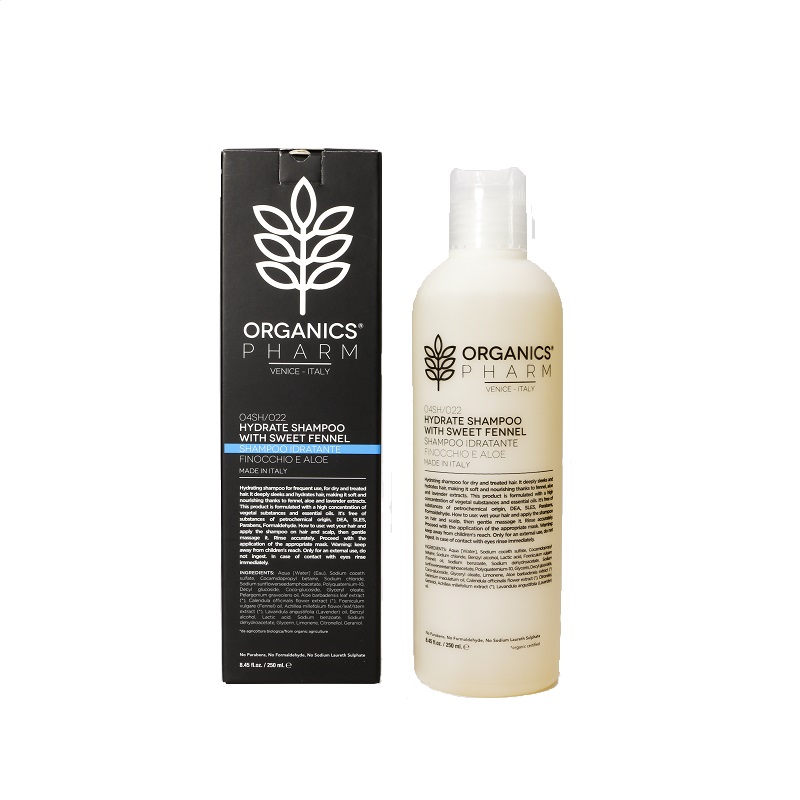 ORGANICS PHARM HYDRATE SHAMPOO WITH SWEET FENNEL 250 ML - Newepa Srl