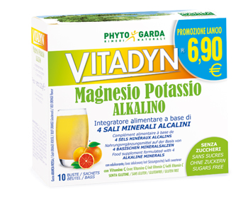 VITADYN MAGNESIO POTASSIO ALKALINO SENZA ZUCCHERO 10 BUSTINE - Newepa Srl
