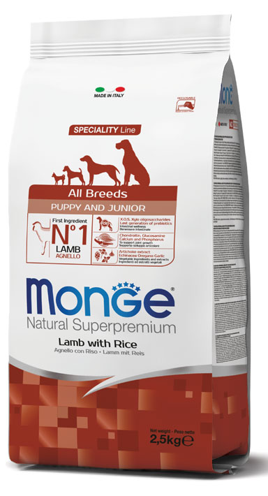 MONGE ALL BREEDS PUPPY AGNELLO & RISO 2500 G - Newepa Srl