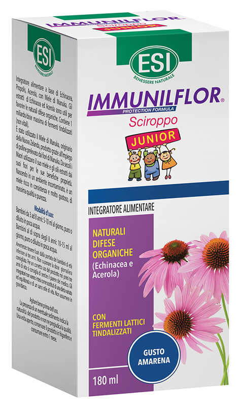 ESI IMMUNILFLOR SCIROPPO JUNIOR 180 ML - Newepa Srl