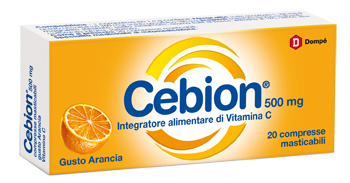CEBION MASTICABILE ARANCIA VITAMINA C 500 MG 20 COMPRESSE - Newepa Srl