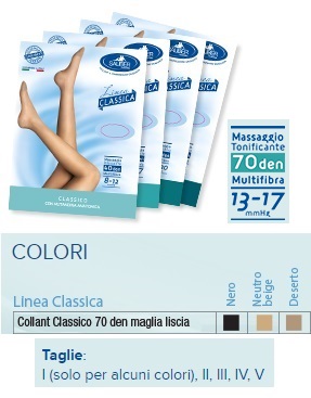 SAUBER COLLANT 70 DENARI MAGLIA LISCIA N BEIG 2 LINEA CLASSICA - Newepa Srl