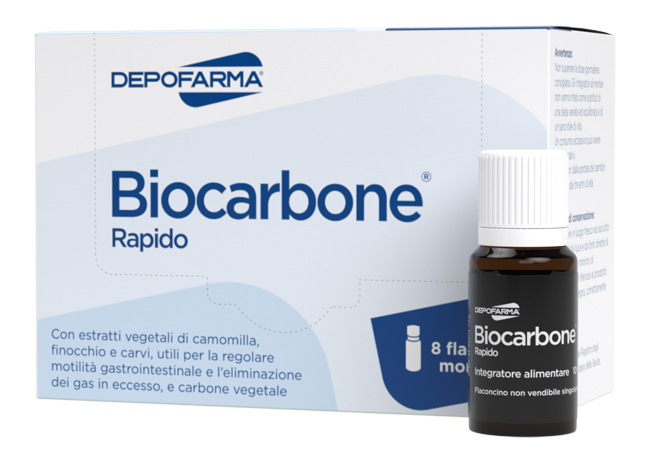 BIOCARBONE RAPIDO 8 FLACONCINI - Newepa Srl