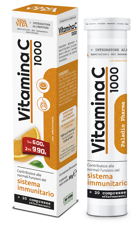 SANAVITA VITAMINA C 20 COMPRESSE EFFERVESCENTI - Newepa Srl