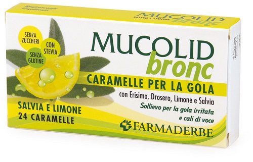 MUCOLID BRONC SALVIA & LIMONE 24 CARAMELLE - Newepa Srl