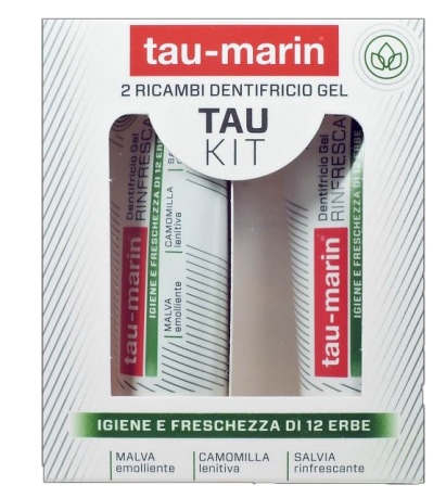 TAU MARIN DENTIFRICIO RINFRESCANTE RICARICA TAU KIT 2X20ML - Newepa Srl