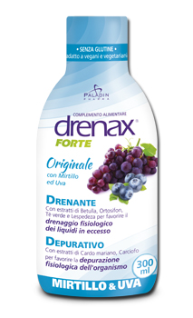 DRENAX FORTE ORIGINALE CON MIRTILLO E UVA 300 ML - Newepa Srl