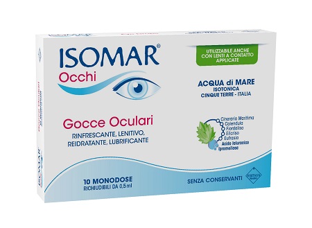 ISOMAR OCCHI GOCCE OCULARI ALL'ACIDO IALURONICO 0,20% 10 FLACONCINI - Newepa Srl