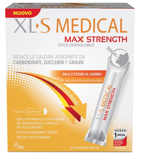 XLS MEDICAL MAX STRENGTH 60 STICK OROSOLUBILI - Newepa Srl
