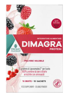DIMAGRA PROTEIN RED FRUIT 10 BUSTE - Newepa Srl