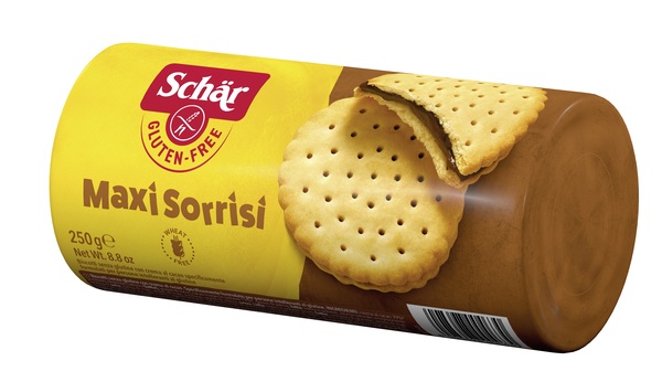 SCHAR MAXI SORRISI BISCOTTI CON CREMA AL CACAO 250 G - Newepa Srl