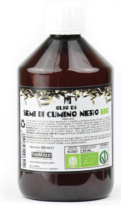 OLIO DI SEMI DI CUMINO NERO BIO 500 ML - Newepa Srl