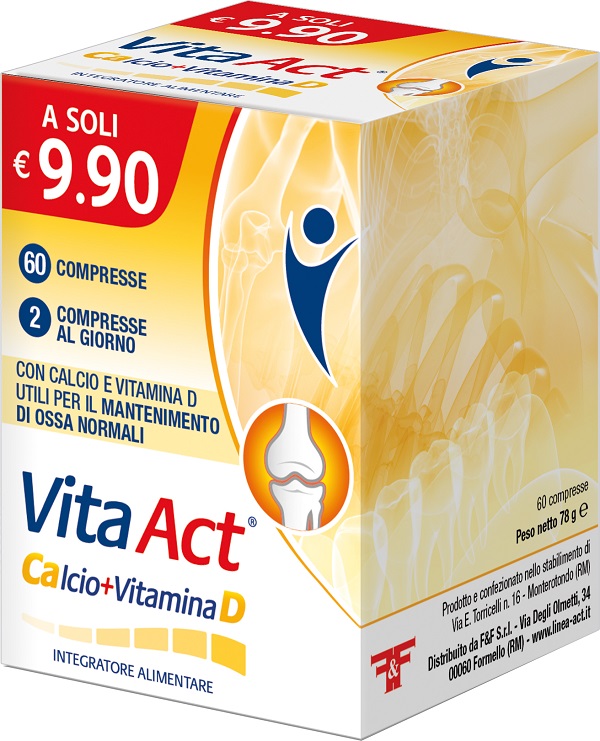 VITA ACT CALCIO + VITAMINA D 60 COMPRESSE - Newepa Srl
