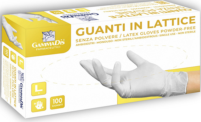 GUANTI LATTICE SENZA POLVERE SMALL 100 PEZZI GAMMADIS - Newepa Srl