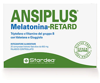 ANSIPLUS RETARD MELATONINA 20 COMPRESSE BISTRATO FAST SLOW 955 MG - Newepa Srl