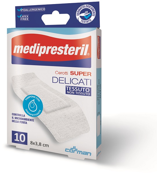 MEDIPRESTERIL CEROTTI DELICATI SUPER 8 X 3,8 10 PEZZI - Newepa Srl