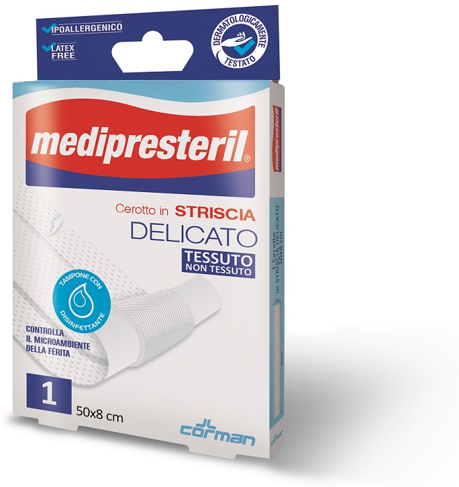 CEROTTO IN STRISCIA MEDIPRESTERIL FLESSIBILE 50X8CM - Newepa Srl