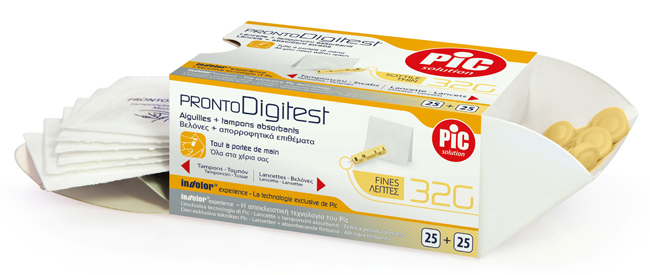 LANCETTE PUNGIDITO PIC PRONTO DIGITEST GAUGE 32 25 PEZZI - Newepa Srl