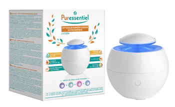 PURESSENTIEL DIFFUSORE UMIDIFICATORE ULTRASONICO O'XYGEN - Newepa Srl