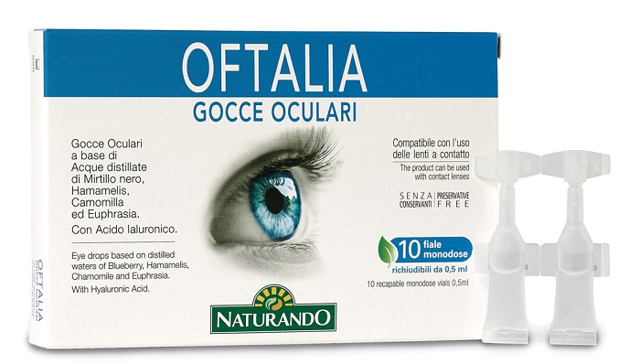 OFTALIA GOCCE OCULARI MONODOSE 2 STRIP DA 5 FIALE DA 0,5 ML - Newepa Srl