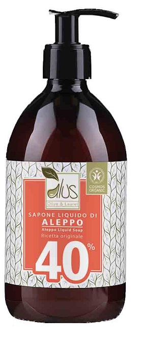 ALUS OLIVE & LAUREL SAPONE LIQUIDO DI ALEPPO 40% 500 ML - Newepa Srl