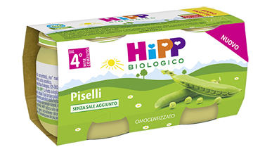 HIPP BIO OMOGENEIZZATO PISELLI 2X80 G - Newepa Srl