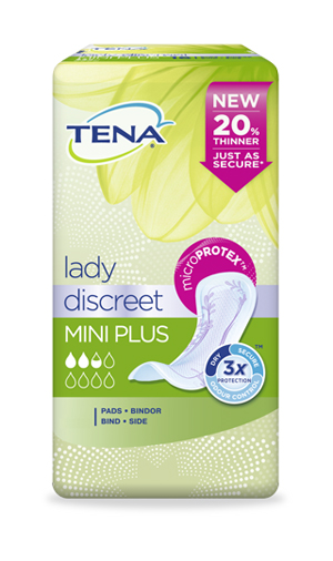 PANNOLONE SAGOMATO TENA DISCREET MINI PLUS 16 PEZZI - Newepa Srl