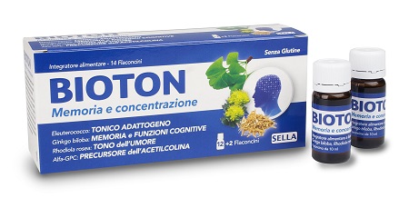 BIOTON ELEUTEROCOCCO MEMORIA CONCENTRAZIONE 14 FLACONCINI - Newepa Srl