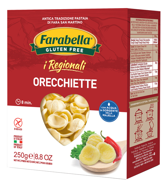 FARABELLA ORECCHIETTE I REGIONALI PASTA FRESCA STABILIZZATA 250 G - Newepa Srl