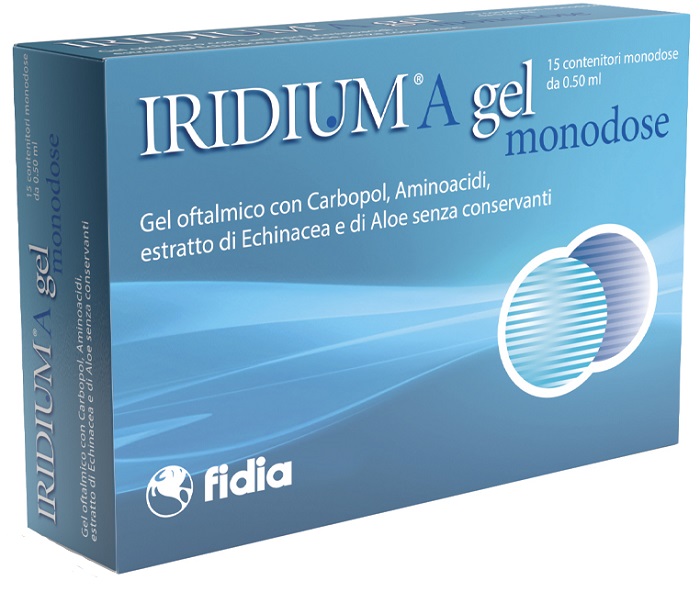 IRIDIUM A GEL OFTALMICO MONODOSE 15 CONTENITORI DA 0,50 ML - Newepa Srl