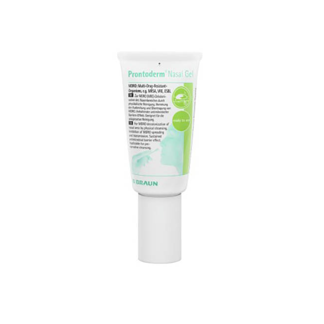 GEL ANTIMICROBICO PRONTODERM NASAL GEL PER DECONTAMINAZIONE/DECOLONIZZAZIONE DEI VESTIBOLI NASALI IN TUBO 30 ML - Newepa Srl