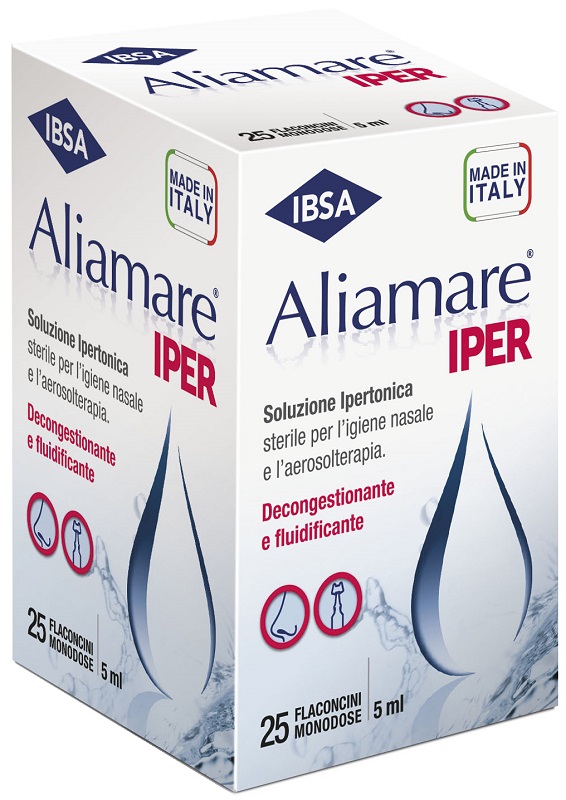 ALIAMARE IPER 25 FLACONCINI IPERTONICI DA 5 ML - Newepa Srl