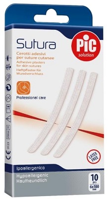 CEROTTO PER SUTURA PIC SOLUTION 6 X 100 MM 10 PEZZI - Newepa Srl