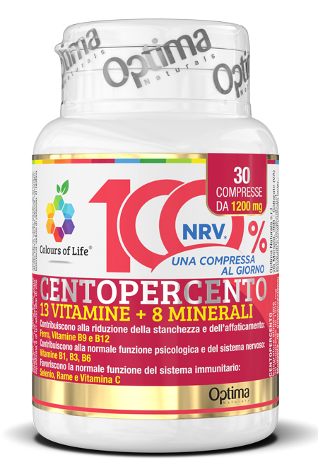 COLOURS OF LIFE CENTOPERCENTO 30 COMPRESSE 1200 MG - Newepa Srl