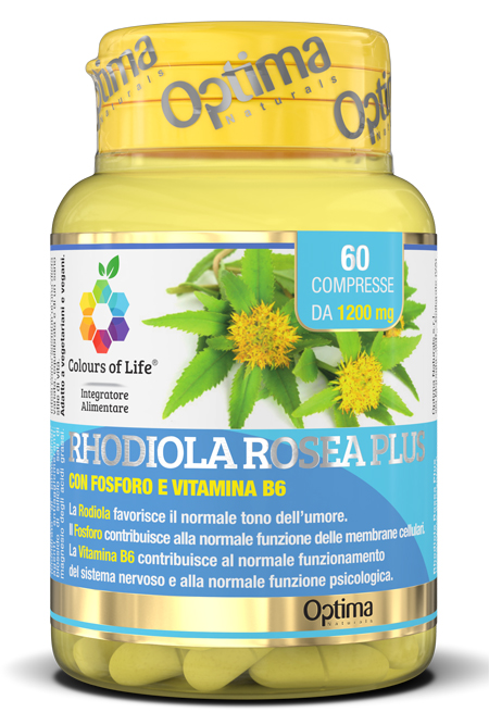COLOURS OF LIFE RHODIOLA ROSEA PLUS 60 COMPRESSE 1200 MG - Newepa Srl