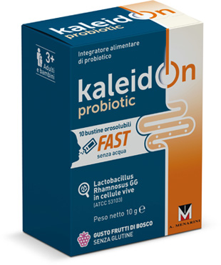 KALEIDON PROBIOTIC FAST FRUTTI DI BOSCO 10 BUSTE OROSOLUBILI - Newepa Srl