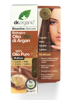 DR ORGANIC ARGAN 100% PURE OIL OLIO PURO 50 G - Newepa Srl