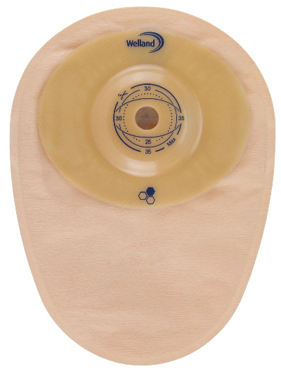 SACCA PER COLOSTOMIA WELLAND AURUM CONVEX COLO MIDI OPACA RITAGLIABILE DIAMETRO 13-25 MM INIZIO CONVESSITA' 25 MM 10 PEZZI - Newepa Srl