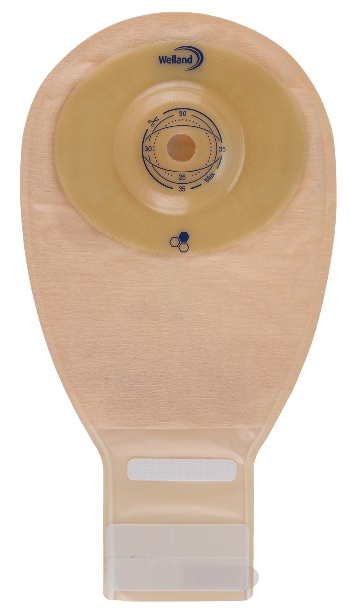 SACCA PER ILEOSTOMIA OPACA RITAGLIABILEWELLAND AURUM CONVEX ILEO MIDI DIAMETRO 13-35 MM INIZIO CONVESSITA' 35 MM 10 PEZZI - Newepa Srl