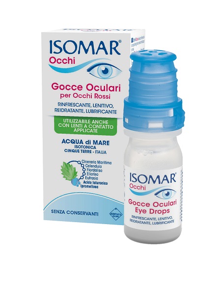 ISOMAR OCCHI GOCCE OCULARI ALL'ACIDO IALURONICO 0,20% 10 ML SENZA CONSERVANTI - Newepa Srl