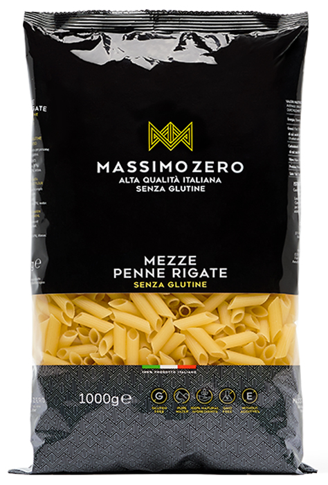 MASSIMO ZERO MEZZE PENNE RIGATE 1 KG - Newepa Srl